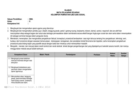 Buku sejarah indonesia sma kelas 10 kurikulum 2013 revisi 2016. Silabus Sejarah Indonesia Kelas 10 / Silabus Sejarah Indonesia K13 Kelas 10 Sma Ma Smk Semester ...