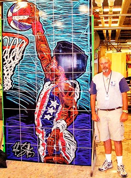 Basketball Wall Mural - Images In Tile USA