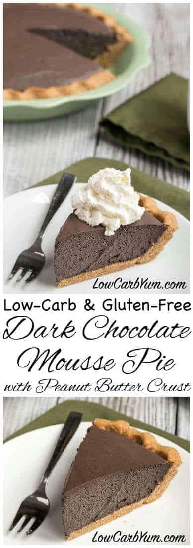 And eat one piece at a time. Easy Chocolate Mousse Pie with Peanut Crust - Sugar Free ...