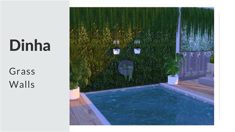 Grass Walls At Dinha Gamer Sims 4 Updates