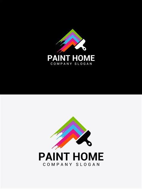 Paint Home Painting Logo Typographic Logo Design Business Logo Design