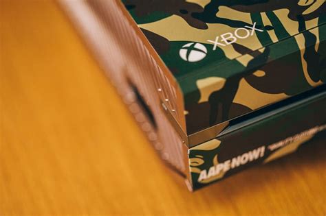 A Closer Look At The Xbox One Aape By A Bathing Ape Edition Hypebeast