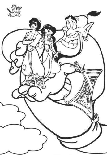 Free Printable Aladdin Coloring Pages