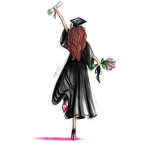 Scroll And Roses Customizable Graduation T Fashion Illustration