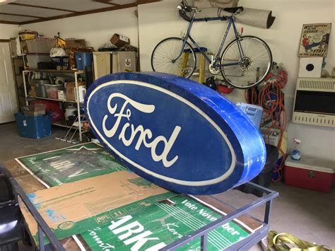 Older Ford Dealer Ship Sign Oval The Hamb