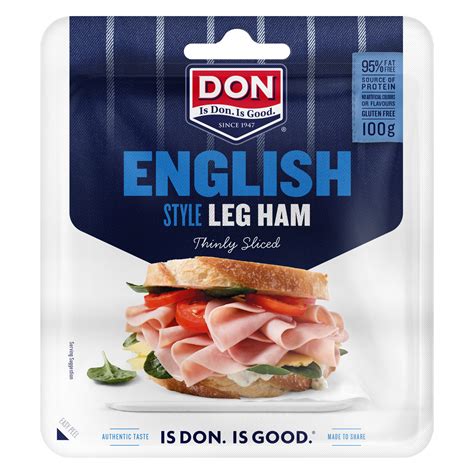 Don® English Style Thinly Sliced Leg Ham 100g Don