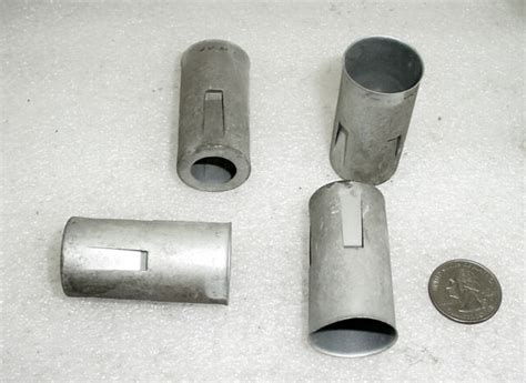 Lot Of 4 Metal Vacuum Tube Covers 4 9 Pin Tubes Like 12ax7 And 12au7 Ebay