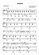Kacey Musgraves - Rainbow sheet music for piano with letters download ...