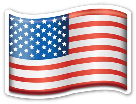 Flag Of Usa Emojis Emoji Pegatinas
