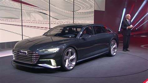 Options will include an inductive charging port using audi's latest wireless technology, together with an autonomous parking function that will automatically park the car over a. Audi A9 Prologue Avant Sitzprobe - Audi A9 in Genf 2015 ...