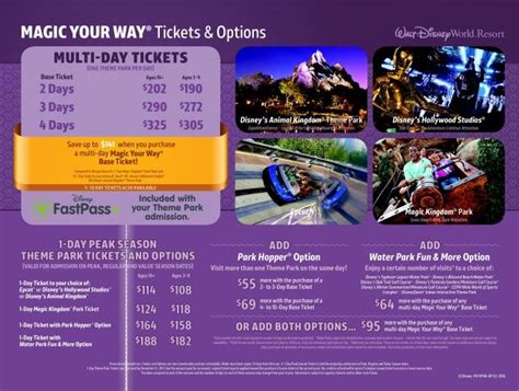 An Advertisement For The Magic Kingdom Park Ticket System Which