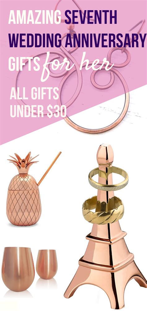 44 thoughtful gifts under $30 that loved ones can actually use. 7th Anniversary Gifts for Her Under $30 | 7th anniversary ...