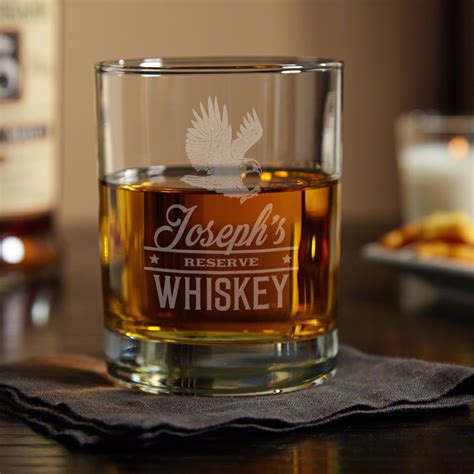 Rushmore Engraved Whiskey Glass