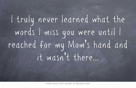 I Truly Never Learned What The Words I Miss You Were Until