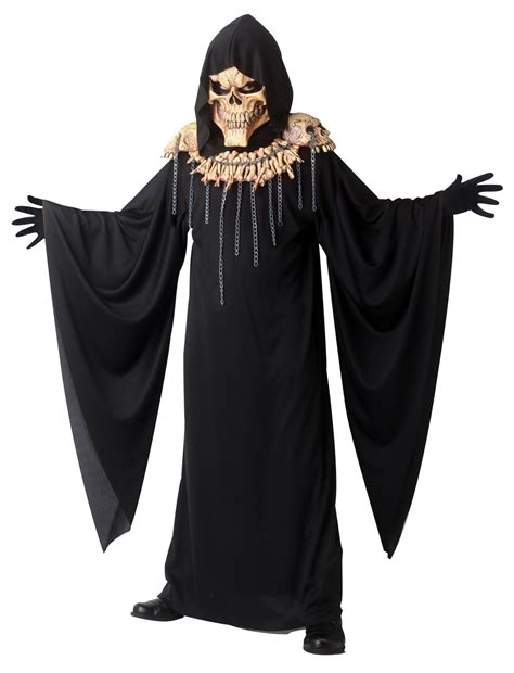 Size Medium 00353 Demon Of Doom Grim Reaper Soul Taker Child Costume