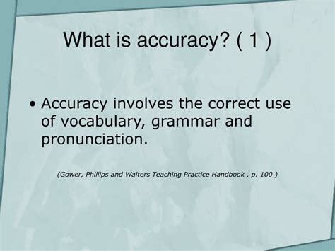 Ppt Accuracy Vs Fluency Powerpoint Presentation Free Download Id