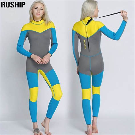 New Mm Quality Women Elastic Tight Neoprene Diving Suit Wetsuit Color