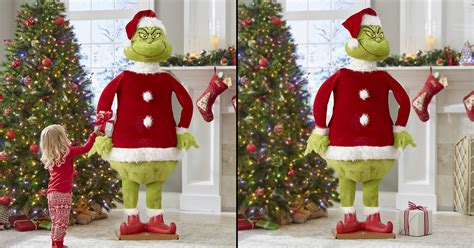 Gemmy Life Size Animated Dancing Grinch 5 74’ Christmas Prop Animatronic Town