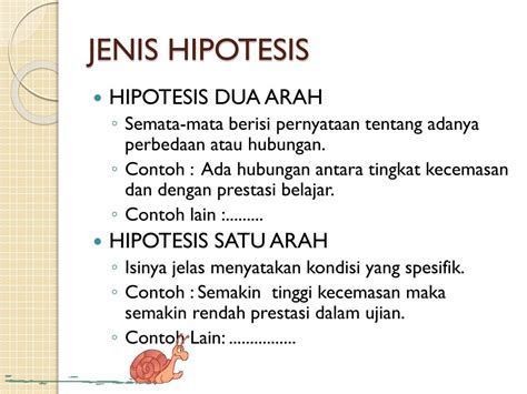 Contoh Hipotesis Satu Arah Dan Dua Arah