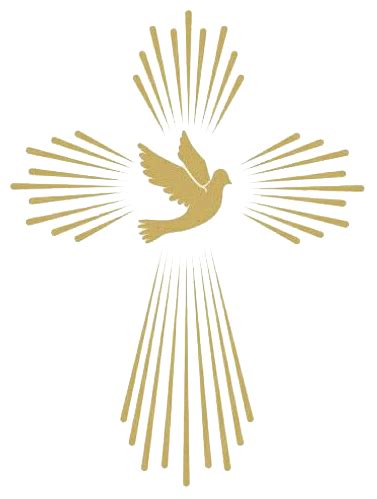 Cruz e Espírito Santo com fundo transparente Christian Symbols
