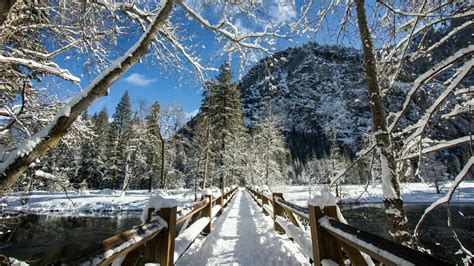 Winter Bridge Wallpapers Top Free Winter Bridge Backgrounds