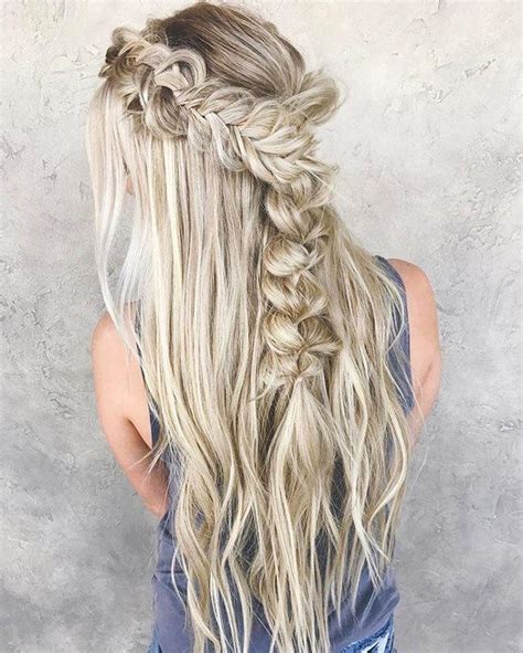 23 Gorgeous Dutch Braid Hairstyles Half Up Half Down Blonde Hair