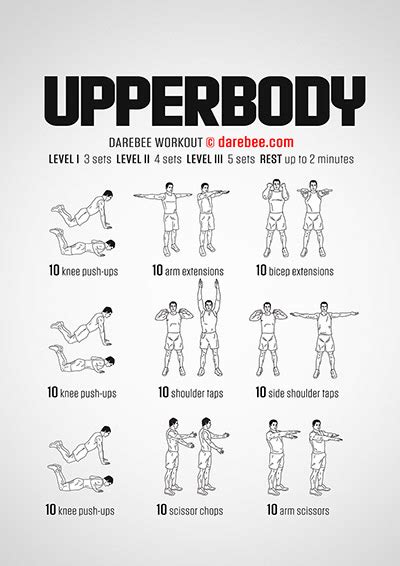 Darebee Workouts Upper Body Workout Full Body Workout Workout