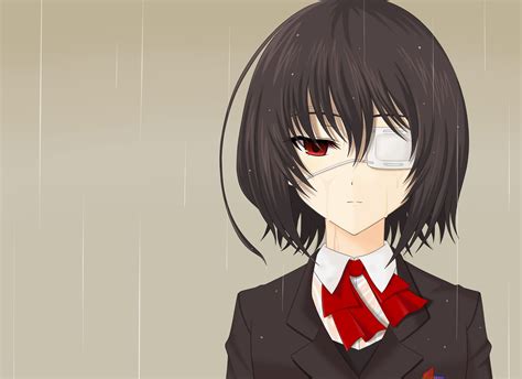 School Uniforms Eyepatch Red Eyes Short Hair Another Anime