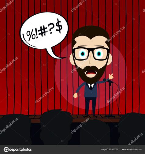 Illustration Stand Comedy Stock Vector By ©yayimages 621875378
