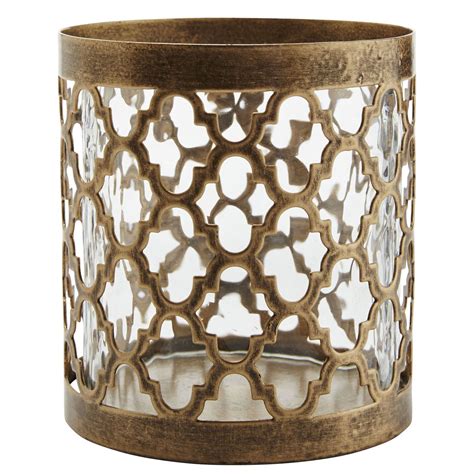 Eastland cylinder pillar candle holders 6 , 7.5 & 10.5 set of 3 $11.99. Quatrefoil Votive Candle Holder | Votive candle holders ...
