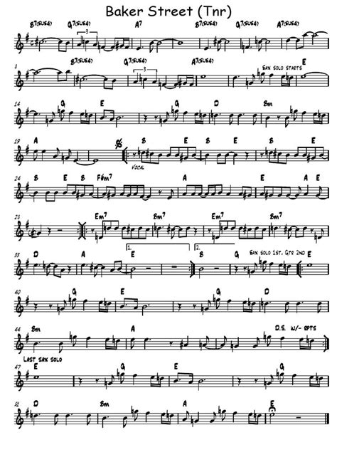 A Transcription Of Horn Part And Introduction Tenor Sax Tenor Saxophone Saxophone Sheet Music