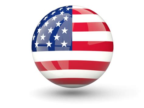 Sphere Icon Illustration Of Flag Of United States Of America