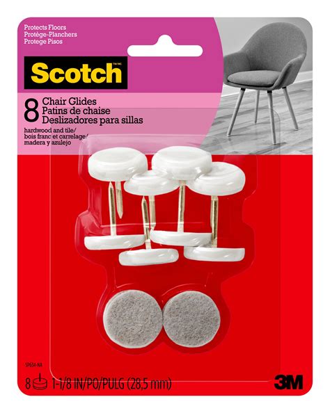 White Chair Leg Tips And Furniture Glides At