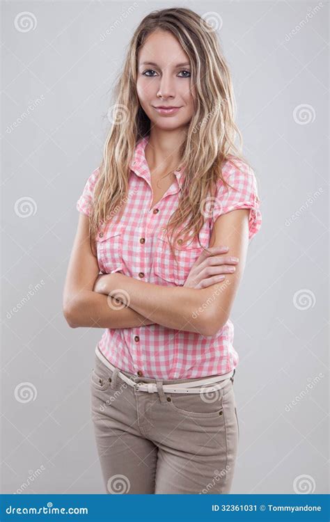 Confident Young Woman Stock Image Image Of Person Isolated 32361031