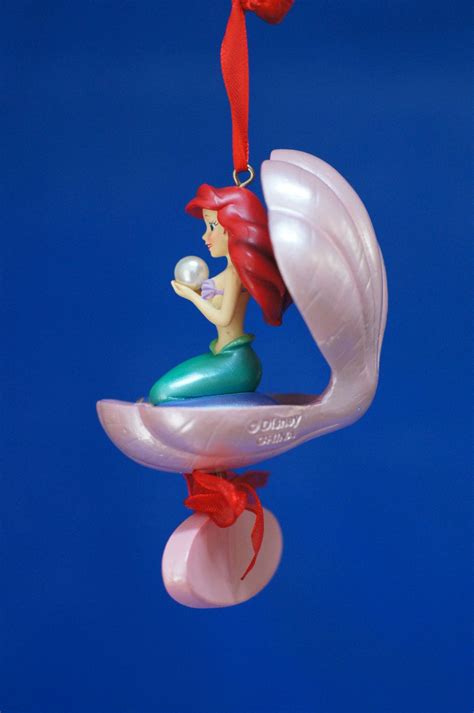 Little Mermaid Ariel Christmas Ornament Oyster Clam Shell Disney