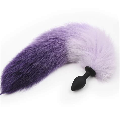 faux fox tail butt plug silicone anal plug tails sex toys for women adult games sex products