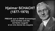HD | Hjalmar Schacht. Un génie qui a su redresser son pays envers et ...
