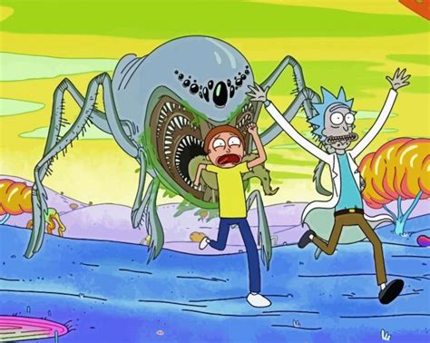 Rick And Morty Running Away From Monster Paint By Numbers Paint By