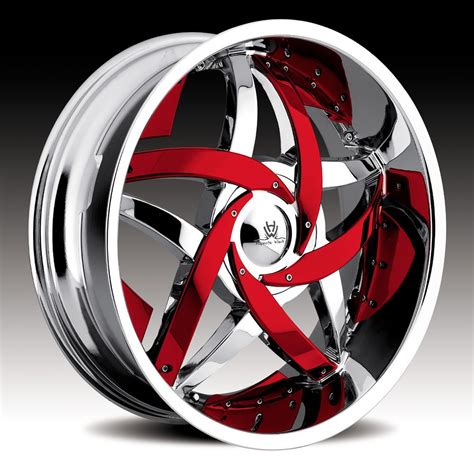 A Red And White Wheel Is Shown On A White Background With An Abstract