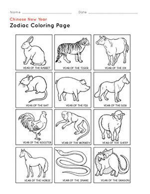 Free instant cute horoscope sign coloring pages free printable zodiac coloring pages zodiac sign coloring pages nice zodiac signs coloring pages letramac. Chinese Zodiac | Worksheet | Education.com
