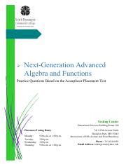 Mathstudypacket Pdf Next Generation Advanced Algebra And Functions