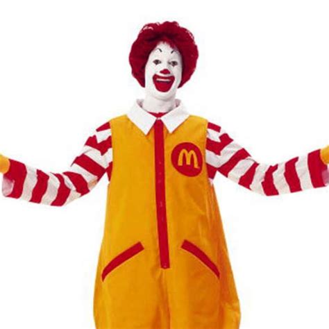 Ronald Mcdonald Costume Famous Clown Fancy Dress