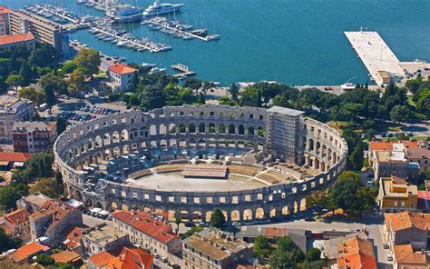 Arena Panorama Amfiteatar In Pula Croatia Hd Wallpaper