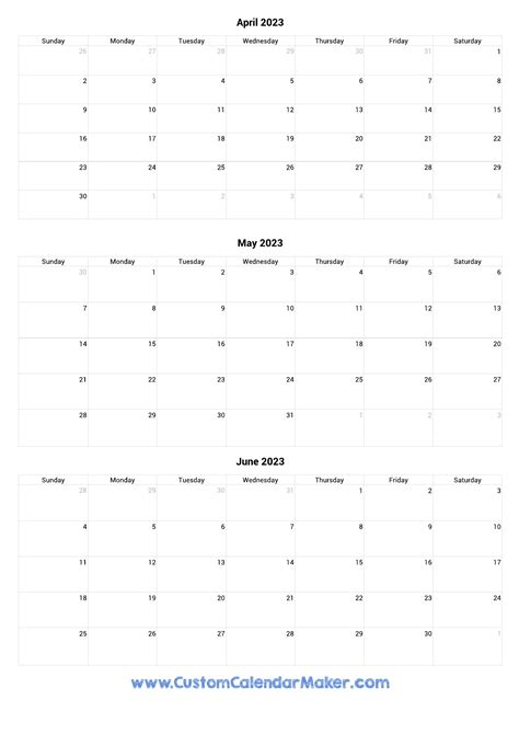 May 2023 Through June 2023 Calendar Get Calender 2023 Update