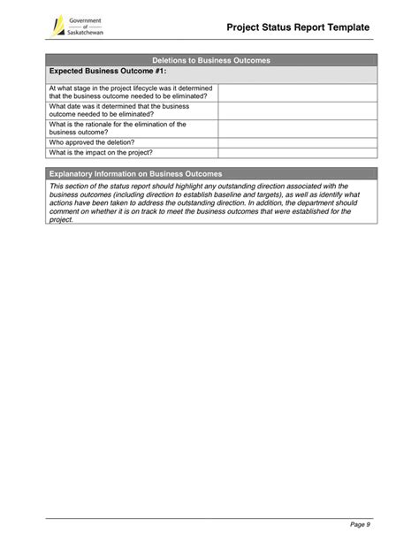 Project Monthly Status Report Template In Word And Pdf Formats Page 9