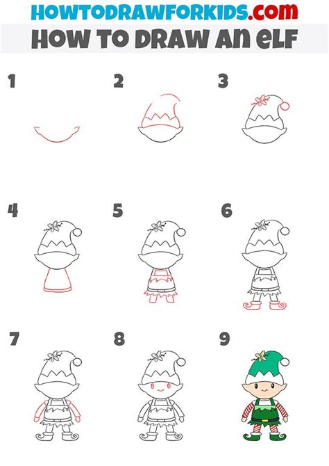 How To Draw An Elf By Step Elf Drawings Cute Doodles Drawings Cute