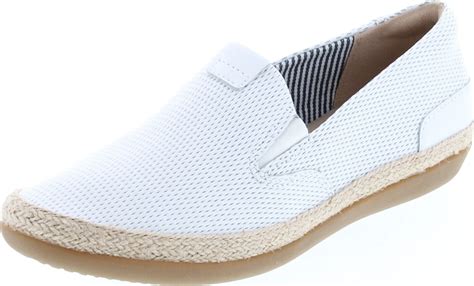 Clarks Womens Danelly Iris Fashion Flats Shoes White Leather 95