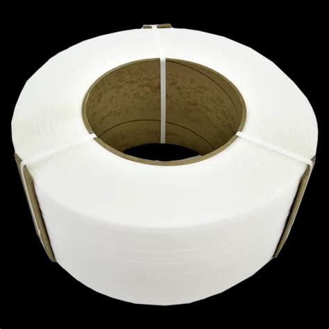 White Signode Contrax Clear Embossed Polypropylene Strapping Packaging