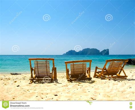 Tropical Landscape Railay Beach Krabi Thailand Stock