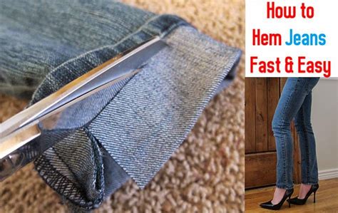 How To Hem Jeans Fast And Easy Creative Ideas Hemming Jeans Hem
